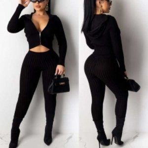 Black super cute sweater set